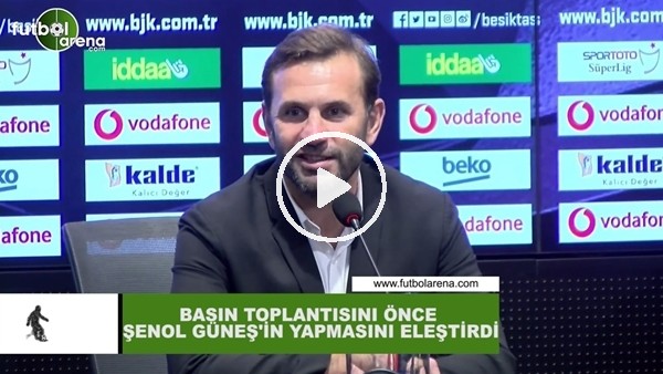 Okan Buruk basın toplantısını önce Şenol Güneş'in yapmasını eleştirdi