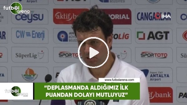 Cihat Arslan: "Deplasmanda aldığımız ilk puandan dolayı mutluyuz"