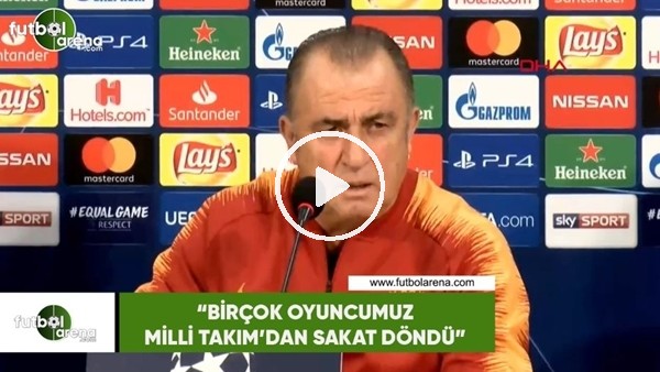 Fatih Terim: "Birçok oyuncumuz Milli Takım'dan sakat döndü"
