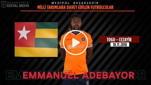 Başakşehir milli takımlara giden oyuncularını böyle duyurdu