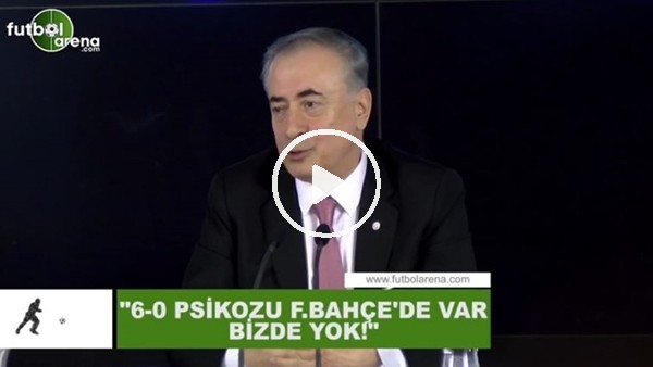 Mustafa Cengiz: "6-0 piskozu Fenerbahçe'de var bizde yok"