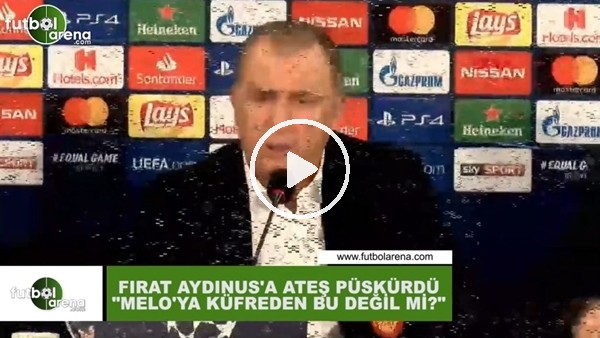 Fatih Terim, Fırat Aydınus'a ateş püskürdü! "Melo'ya küfreden bu değil mi?"