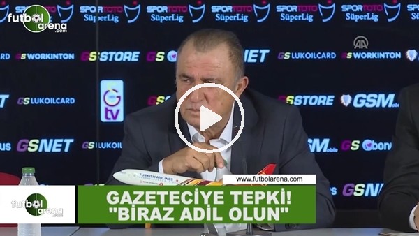 Fatih Terim'den gazeteciye tepki! "Biraz adil olun..."