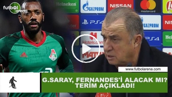 Galatasray, Fernandes'i alacak mı? Fatih Terim açıkladı...