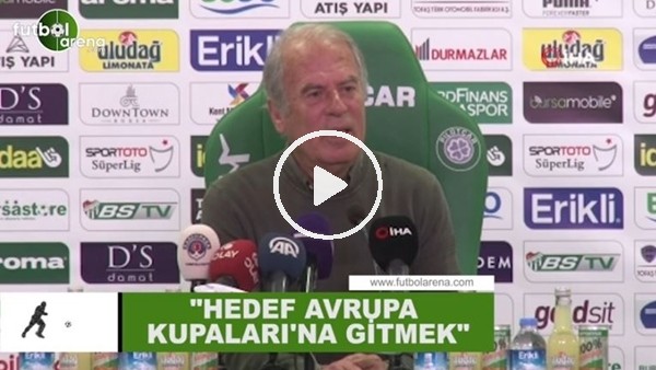 Mustafa Denizli: "Hedef Avrupa Kupaları'na gitmek"