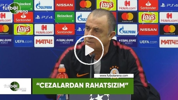 Fatih Terim: "Cezalardan rahatsızım"