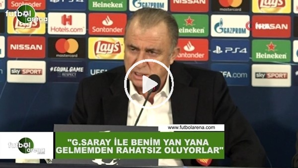 Fatih Terim: "Galatasaray ile benim yan yana gelmemden rahatsız oluyorlar"