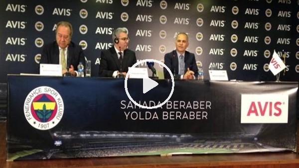 Fenerbahçe sponsorluk anlaşması imza töreni