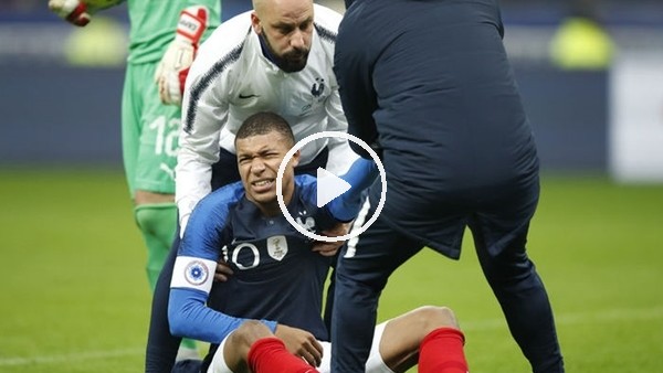 Kylian Mbappe'nin sakatlık anı