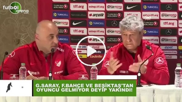Lucescu, 3 büyüklerden oyuncu gelmiyor deyip yakındı
