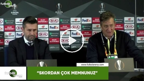 Nenad Bjelica: "Skordan çok memnunuz"