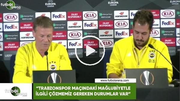 Erwin Koeman: "Trabzonspor maçındaki mağlubiyetle ilgili çözmemiz gereken durumlar var"