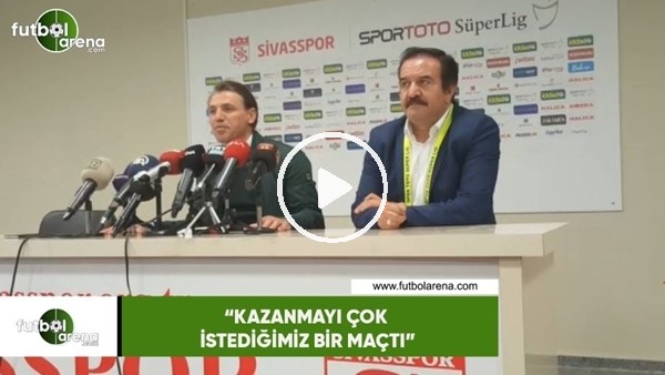 Tamer Tuna: "Kazanmayı çok istediğimiz bir maçtı"