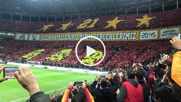 Galatasaray - Fenerbahçe maçı öncesi tribünler