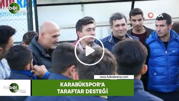 Karabükspor'a taraftar desteği