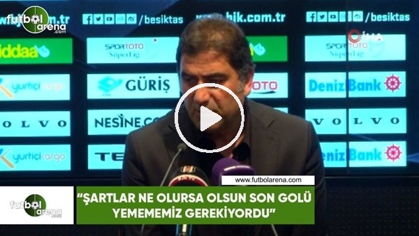 Ünal Karaman: "Şartlar ne olursa olsun son golü yemememiz gerekiyordu"