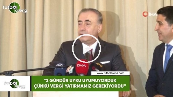 Mustafa Cengiz: "2 gündür uyku uyumuyorduk çünü vergi yatırmamız gerekiyordu"