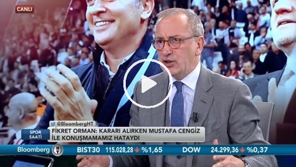 Fatih Altaylı: "Fikret Orman hakemleri en çok eleştiren kişi"