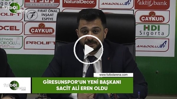 Giresunspor'un yeni başkanı Sacit Ali Eren oldu