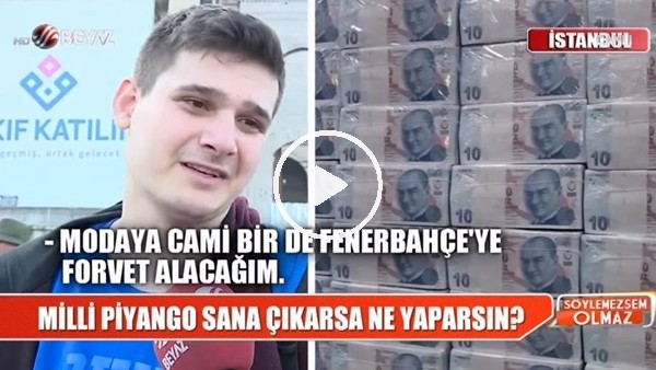 "Milli Piyango bana çıkarsa Fenerbahçe'ye forvet alacağım"