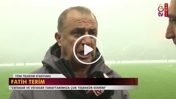 Fatih Terim'den derbi öncesi mesaj