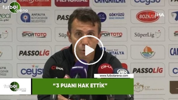Bülent Korkmaz: "3 puanı hak ettik"