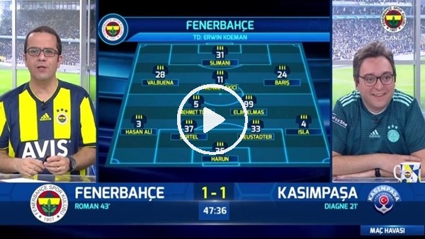 Özgür Çek'in kendi kalesine attığı golde FB TV spikerleri