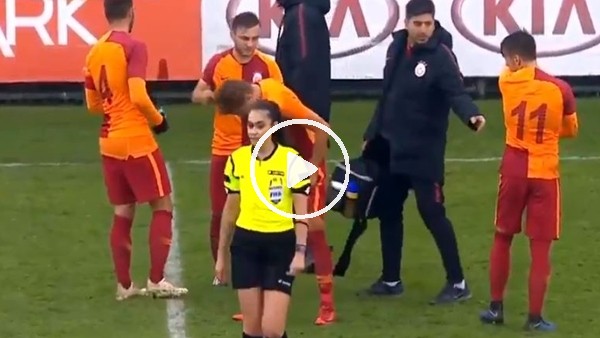 Galatasaray U21 Takım Kaptanı Gökay Güney'in bu hareketi tepki gördü