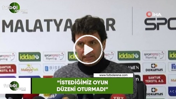 Cihat Arslan: "İstediğimiz oyun düzeni oturmadı"