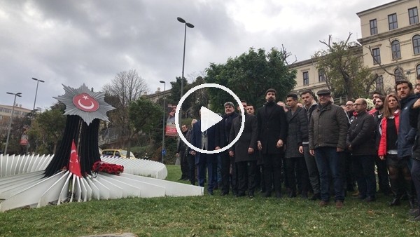 Beşiktaş şehitlerimiz için anma töreni düzenledi