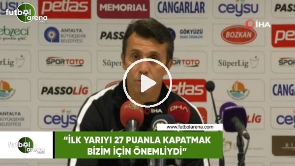 Bülent Korkmaz: "İlk yarıyı 27 puanla kapatmak bizim için önemliydi"