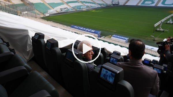 Bursaspor'un en konforlu tribünü tanıtıldı