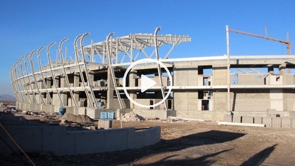 UEFA standartlarındaki stadın yüzde 50'si tamamlandı