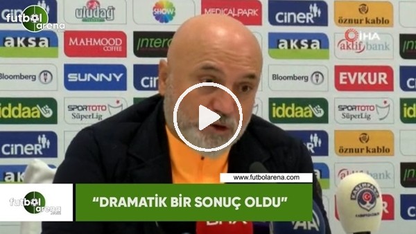 Hikmet Karaman: "Dramatik bir maç oldu"