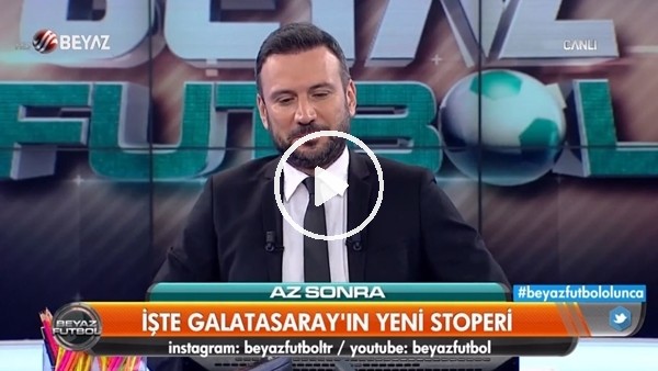 Galatasaray'ın yeni stoperini canlı yayında açıkladılar
