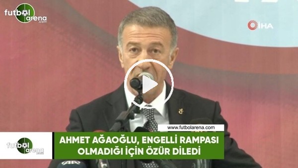Ahmet Ağaoğlu, engelli rampası olmadığı için özür diledi