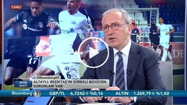 Fatih Altaylı: "Beşiktaş yönetimi, Şenol Güneş'in belki de istifasını bekliyor"