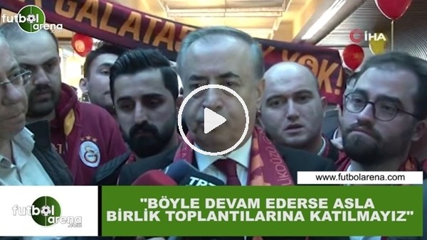 Mustafa Cengiz: "Böyle devam ederse asla birlik toplantılarına katılmayız"