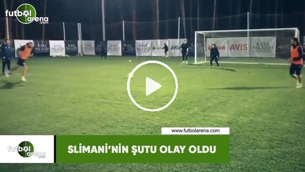 Slimani'nin şutu olay oldu