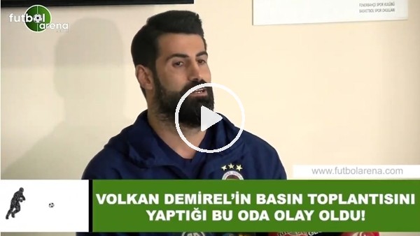 Volkan Demirel'in basın toplantısını yaptığı bu oda olay oldu