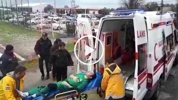 Maç esnasında fenalaşan kaleci korkuttu