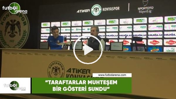 Aykut Kocaman: "Taraftarlar muhteşem bir gösteri sundu"