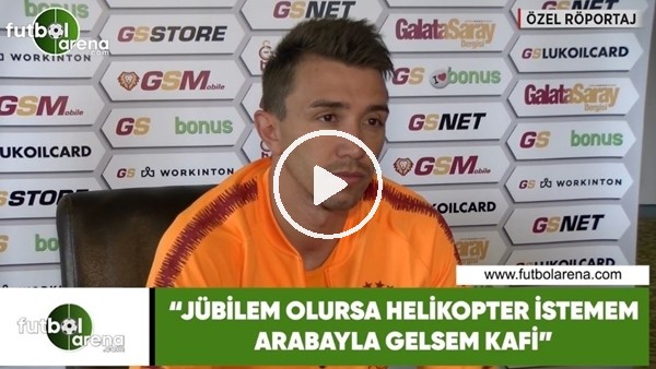 Fernando Muslera: "Jübile olursa helikopter istemem arabayla gelsem kafi"