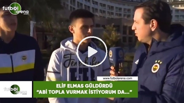 Elif Elmas güldürdü! "Abi topla vurmak istiyorum da...."