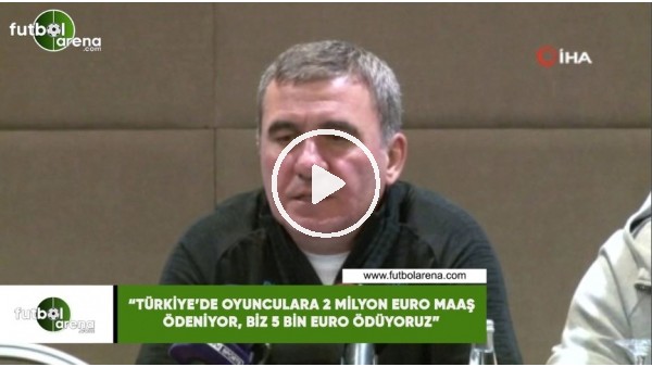 Hagi: "Türkiye'de oyunculara 2 Milyon Euro maaş ödeniyor, biz 5 Bin Euro ödüyoruz"