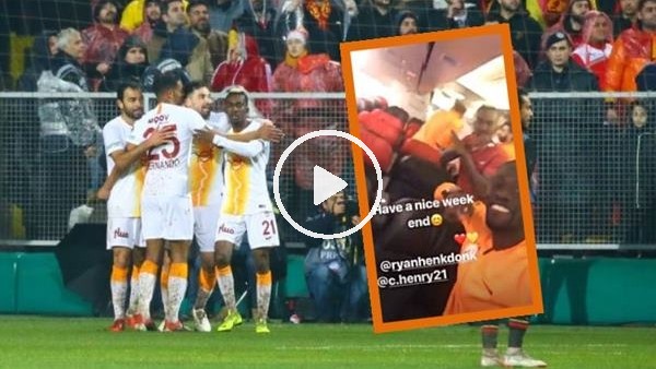 Onyekuru ve Donk'un galibiyet sevinci