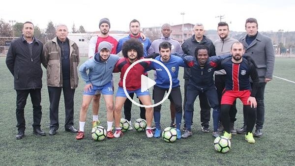 Gediz'de Afrikalı futbolculara yoğun ilgi