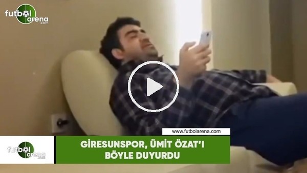Giresunspor,  Ümit Özat'ı böyle duyurdu