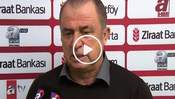 Fatih Terim'den 'forvet' açıklaması