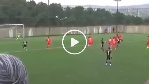 Beşiktaşlı genç futbolcudan muhteşem gol